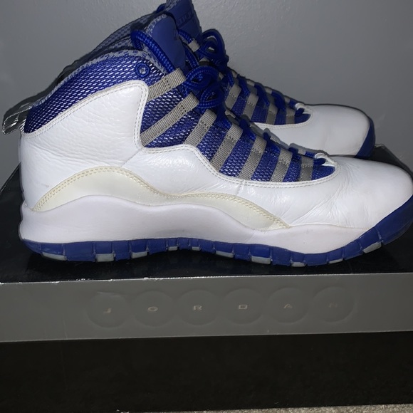 Air Jordan 10 Retro TXT- white/Old royal stealth size 9 - Picture 2 of 10